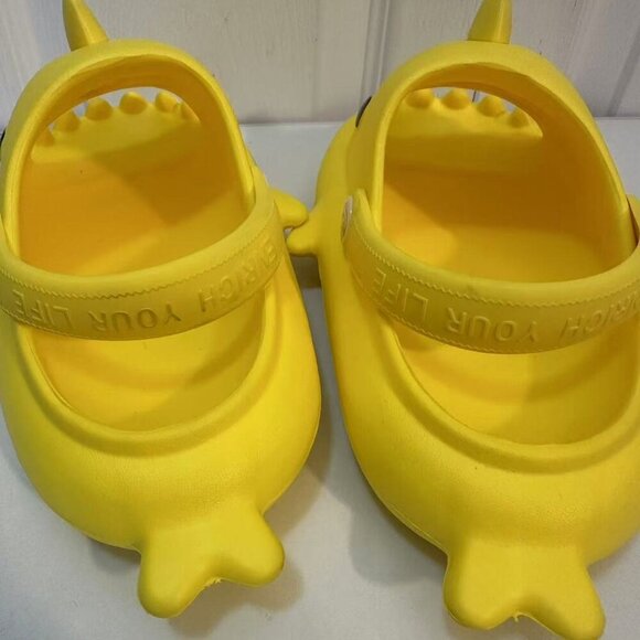 Size14-14.5 LittKids Shark Slides Boys Girls Toddlers Cloud Slides Cute Cartoon - Picture 5 of 9